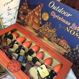 Vintage Pollys & Noma Christmas Lights Set of 2 Bundle